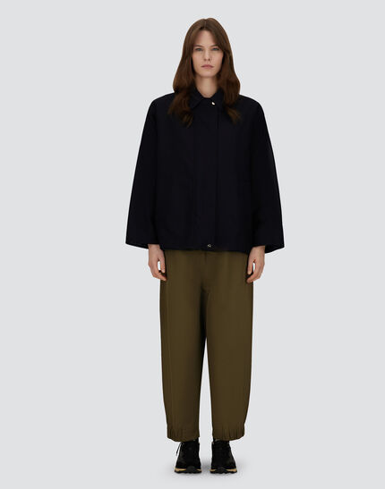 JACKET IN FLUID WOOL AND NYLON ULTRALIGHT Navy Blue 4 JACKET IN FLUID WOOL AND NYLON ULTRALIGHT Navy Blue