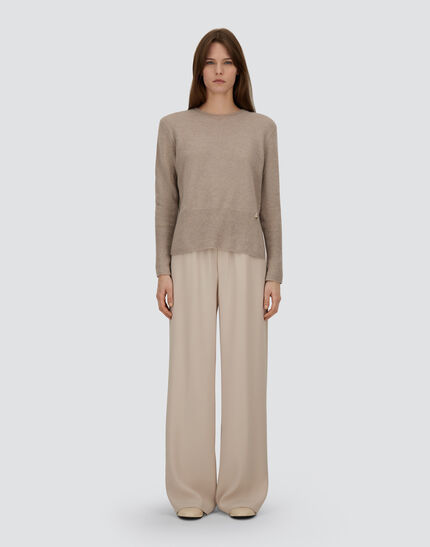 SWEATER IN ALPACA WOOL G.7 Chantilly