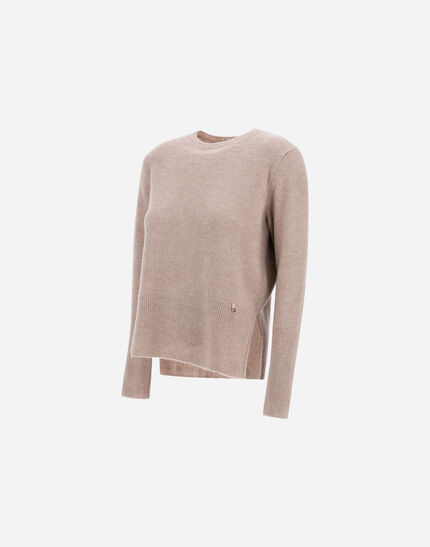 SWEATER IN ALPACA WOOL G.7 Chantilly