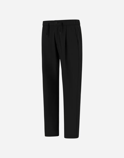LIGHT COMFORT STRETCH WOVEN TROUSERS Black