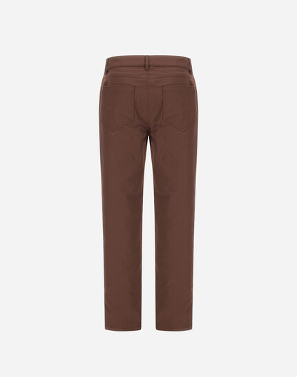 RESORT TROUSERS IN COTTON FEEL Dark Chocolate