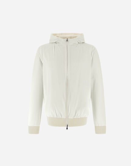 RESORT CARDIGAN IN STOCKING-STITCHED CARDED WOOL Cream