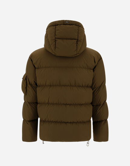 JACKET IN WASHED NYLON Military