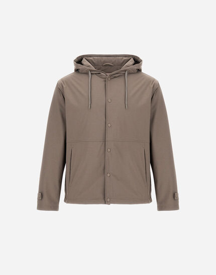 RESORT JACKET IN NYLON COMFORT STRETCH Dark Taupe