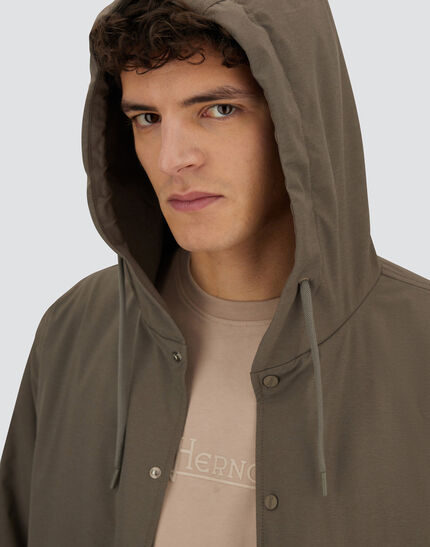 RESORT JACKET IN NYLON COMFORT STRETCH Dark Taupe