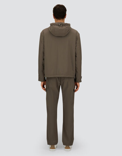 RESORT JACKET IN NYLON COMFORT STRETCH Dark Taupe