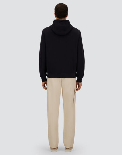 RESORT JACKET IN KNIT EFFECT INTERLOCK AND TRAVEL NYLON PONENTE Navy Blue 5 RESORT JACKET IN KNIT EFFECT INTERLOCK AND TRAVEL NYLON PONENTE Navy Blue