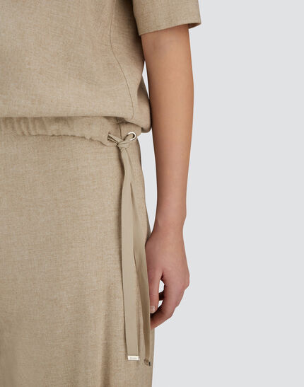 RESORT T-SHIRT IN MELANGE FLANNEL Chantilly