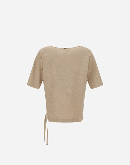 RESORT T-SHIRT IN MELANGE FLANNEL Chantilly