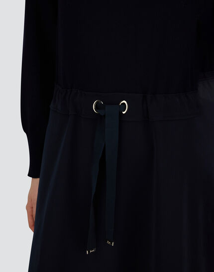 DRESS IN LIGHT WOOL G.14 Navy Blue 3 DRESS IN LIGHT WOOL G.14 Navy Blue
