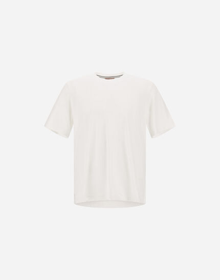 RESORT T-SHIRT IN COTTON SILK JERSEY White
