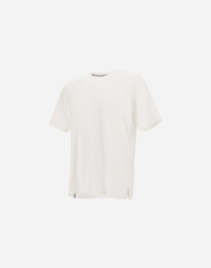 RESORT T-SHIRT IN COTTON SILK JERSEY White