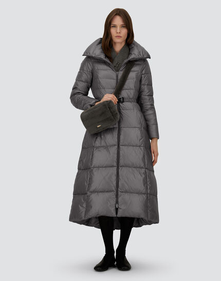 LONG JACKET IN NYLON ULTRALIGHT Grey 2 LONG JACKET IN NYLON ULTRALIGHT Grey