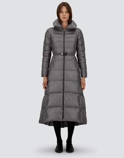LONG JACKET IN NYLON ULTRALIGHT Grey 4 LONG JACKET IN NYLON ULTRALIGHT Grey