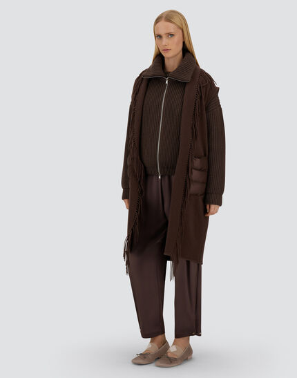 RESORT CARDIGAN IN INFINITY Dark Chocolate 2 RESORT CARDIGAN IN INFINITY Dark Chocolate