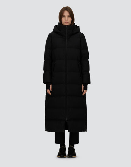LONG JACKET IN 2-LAYER WINDSTOPPER Black 4 LONG JACKET IN 2-LAYER WINDSTOPPER Black