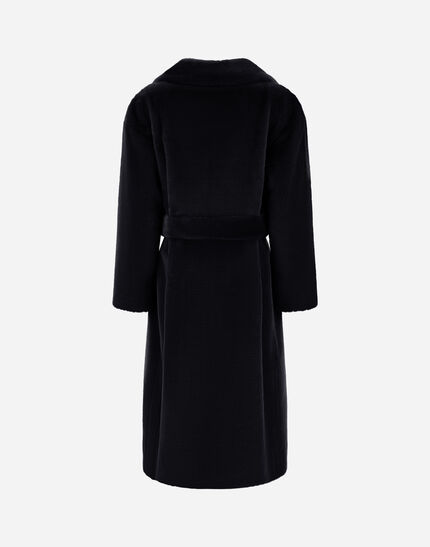 COAT IN SOFT ALTERNATIVE FUR Black