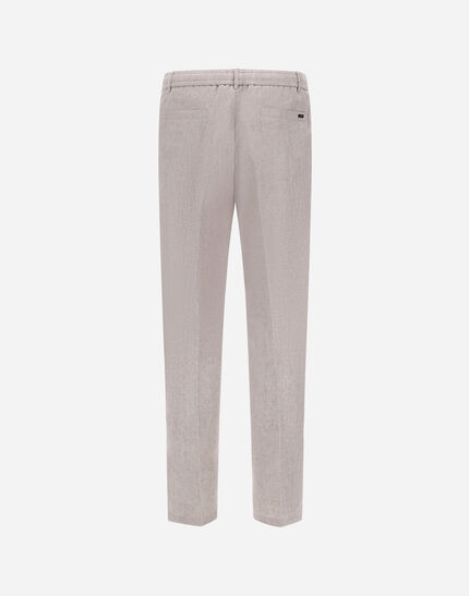 RESORT TROUSERS IN NEW LINEN Chantilly 3 RESORT TROUSERS IN NEW LINEN Chantilly