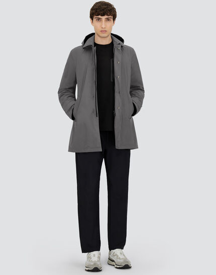LONG PARKA IN 2-LAYER WINDSTOPPER Grey