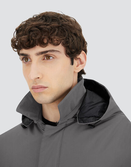 LONG PARKA IN 2-LAYER WINDSTOPPER Grey 3 LONG PARKA IN 2-LAYER WINDSTOPPER Grey