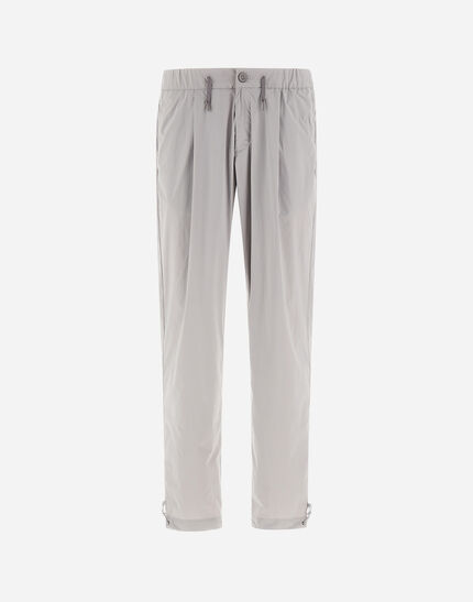 RESORT TROUSERS IN LIGHT NYLON STRETCH Light Grey