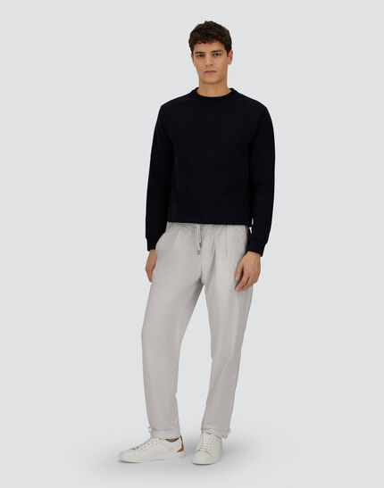 RESORT TROUSERS IN LIGHT NYLON STRETCH Light Grey