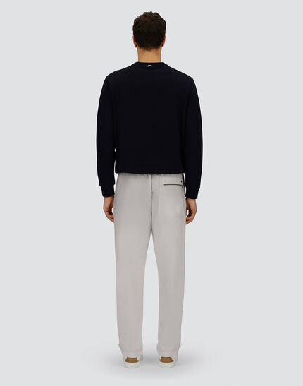 RESORT TROUSERS IN LIGHT NYLON STRETCH Light Grey