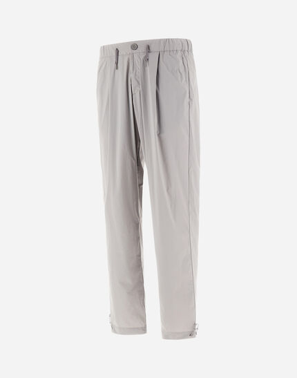 RESORT TROUSERS IN LIGHT NYLON STRETCH Light Grey