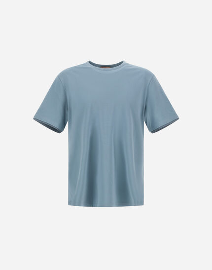 RESORT T-SHIRT IN BASIC COTTON & LIGHT STRETCH NYLON Midnight Teal