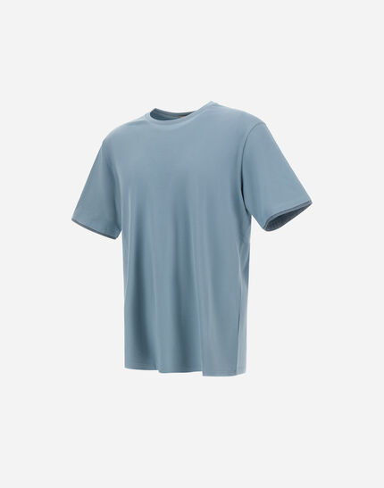 RESORT T-SHIRT IN BASIC COTTON & LIGHT STRETCH NYLON Midnight Teal