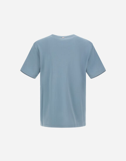 RESORT T-SHIRT IN BASIC COTTON & LIGHT STRETCH NYLON Midnight Teal