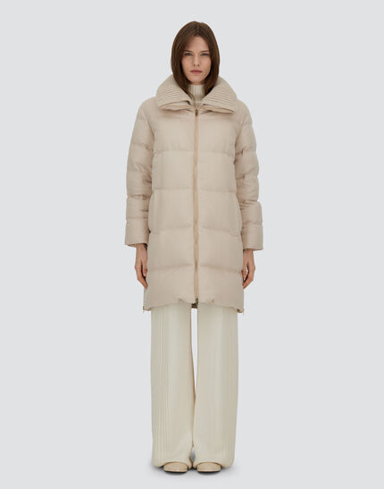 LONG JACKET IN CASHMERE AND SILK Chantilly 3 LONG JACKET IN CASHMERE AND SILK Chantilly