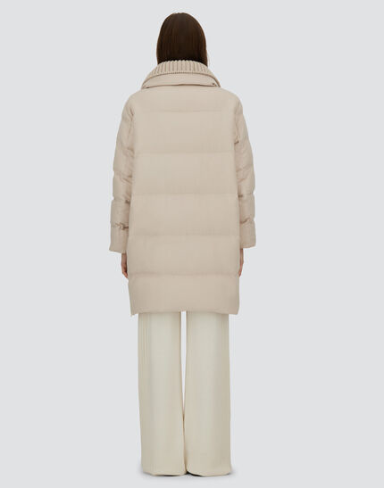 LONG JACKET IN CASHMERE AND SILK Chantilly 4 LONG JACKET IN CASHMERE AND SILK Chantilly