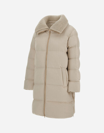 LONG JACKET IN CASHMERE AND SILK Chantilly 5 LONG JACKET IN CASHMERE AND SILK Chantilly