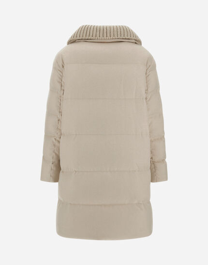 LONG JACKET IN CASHMERE AND SILK Chantilly 6 LONG JACKET IN CASHMERE AND SILK Chantilly