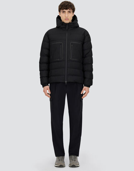 HOODED JACKET IN 2-LAYER WINDSTOPPER Black 4 HOODED JACKET IN 2-LAYER WINDSTOPPER Black