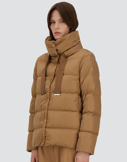 CAPPA IN SATIN Camel