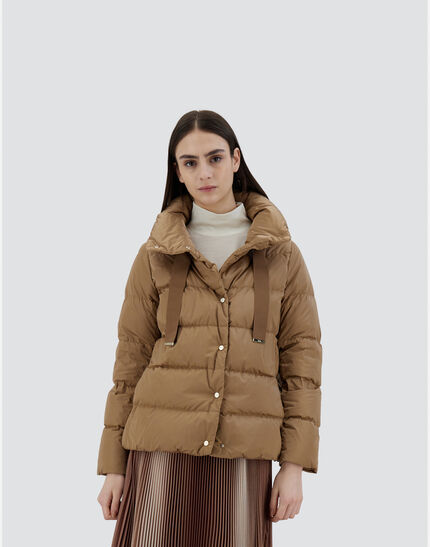 CAPPA IN SATIN Camel