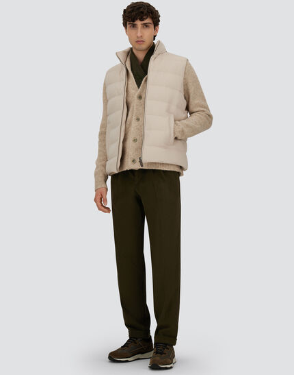 VEST IN CASHMERE, SILK AND MONOGRAM Chantilly