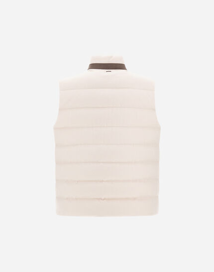 VEST IN CASHMERE, SILK AND MONOGRAM Chantilly