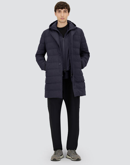 LONG JACKET IN 2-LAYER WINDSTOPPER Blue