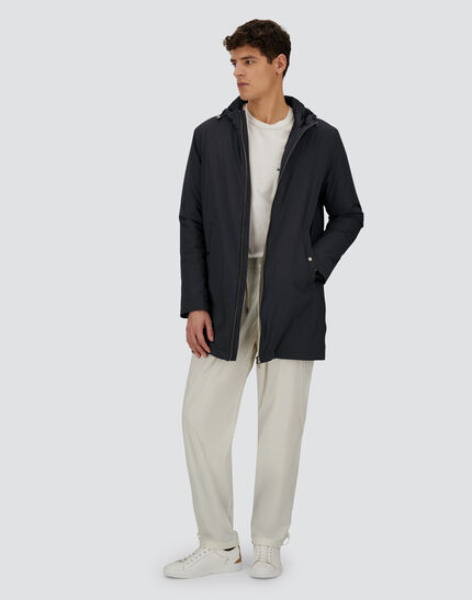 RESORT PARKA IN TRAVEL NYLON PONENTE Dark Blue