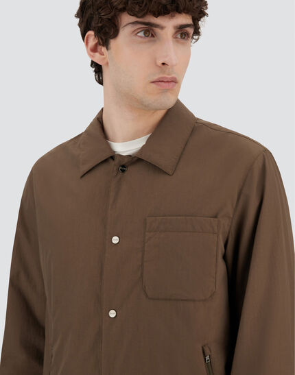 SHACKET IN CRINKLE NYLON Military