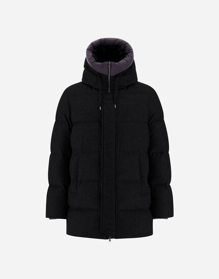 JACKET IN CASHMERE, SILK AND ECOAGE Black