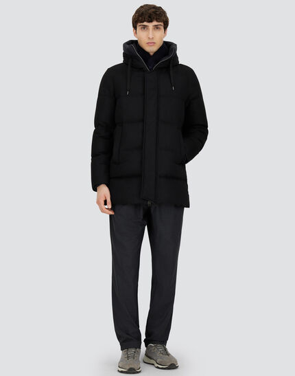 JACKET IN CASHMERE, SILK AND ECOAGE Black