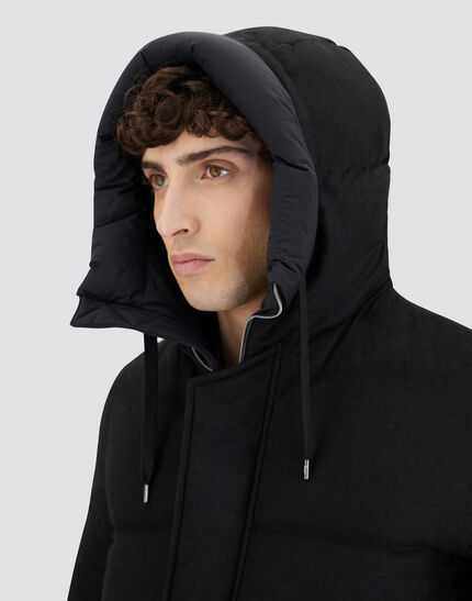 JACKET IN CASHMERE, SILK AND ECOAGE Black 3 JACKET IN CASHMERE, SILK AND ECOAGE Black