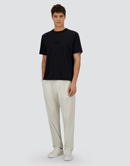 RESORT T-SHIRT IN PURE COTTON JERSEY Navy Blue