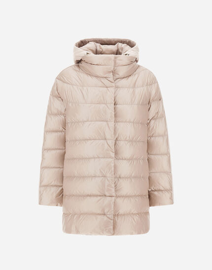 A-SHAPE JACKET IN NYLON ULTRALIGHT, CASHMERE AND SILK Chantilly