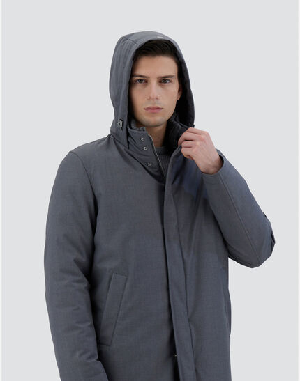 JACKET IN NEW BUSINESS AND NYLON ULTRALIGHT Navy Blue