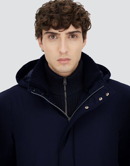 JACKET IN NEW BUSINESS AND NYLON ULTRALIGHT Navy Blue